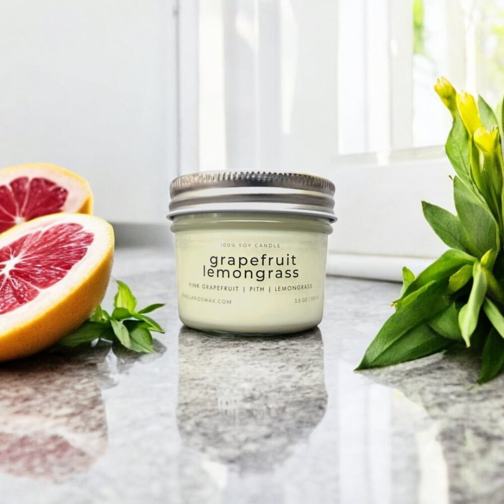 Grapefruit Lemongrass Soy Candle - Image 3