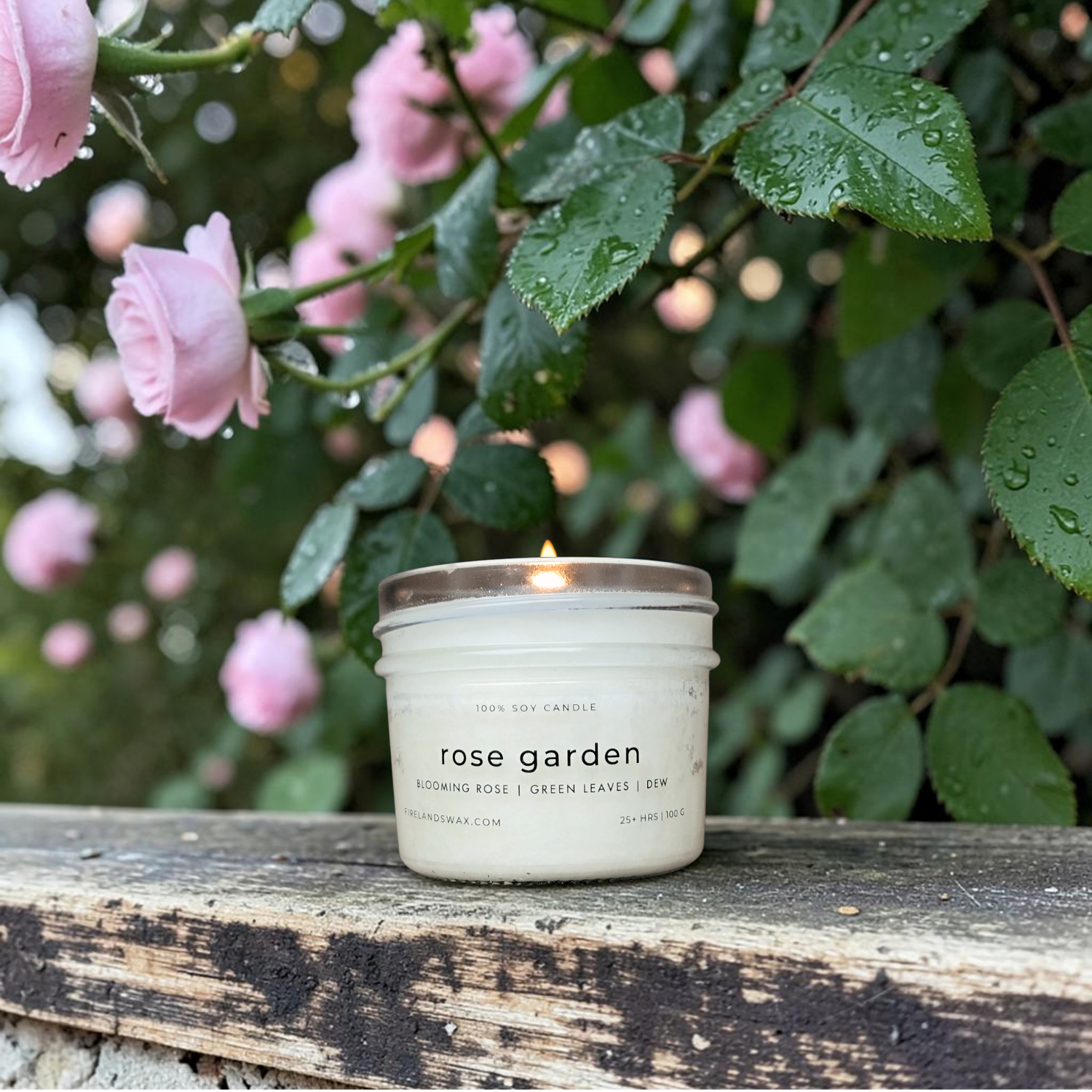 Rose Garden Soy Candle - Image 4