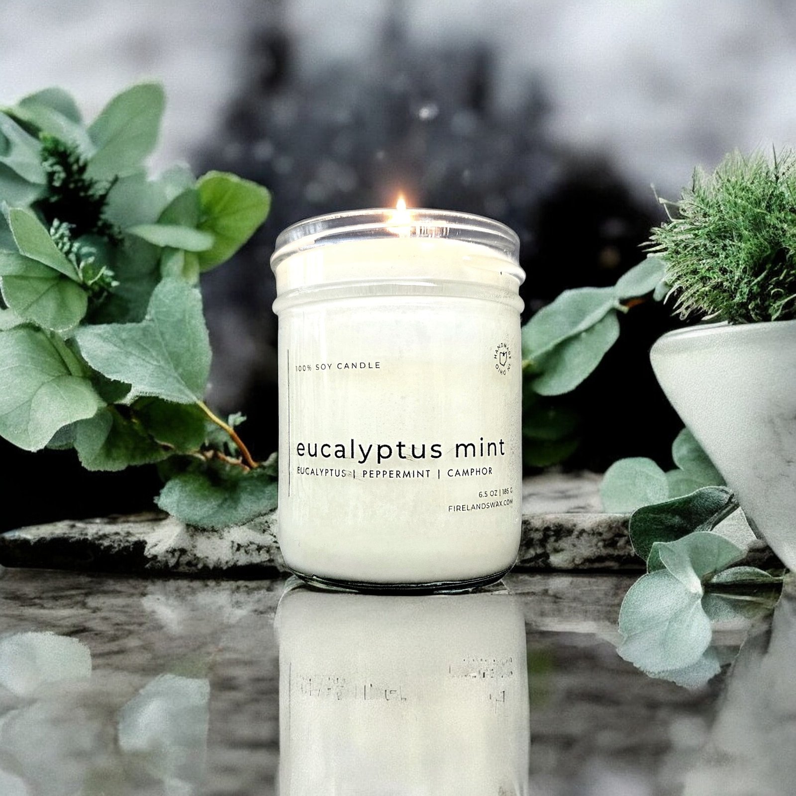 Eucalyptus Mint Soy Candle - Image 4