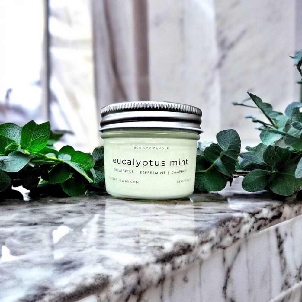 Eucalyptus Mint Soy Candle - Image 3