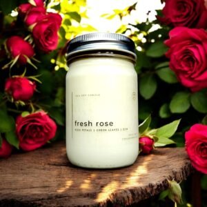 Fresh Rose Soy Candle
