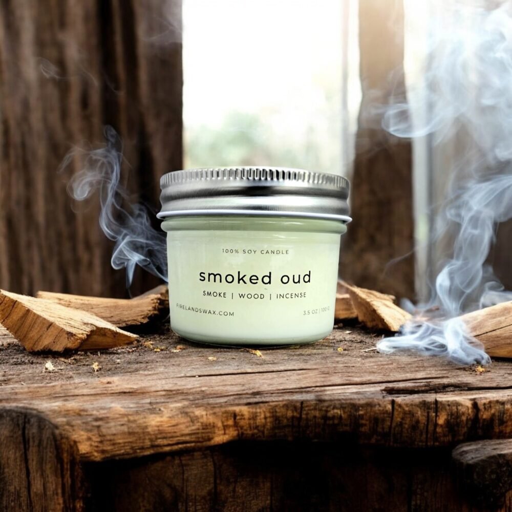 Smoked Oud Soy Candle - Image 3
