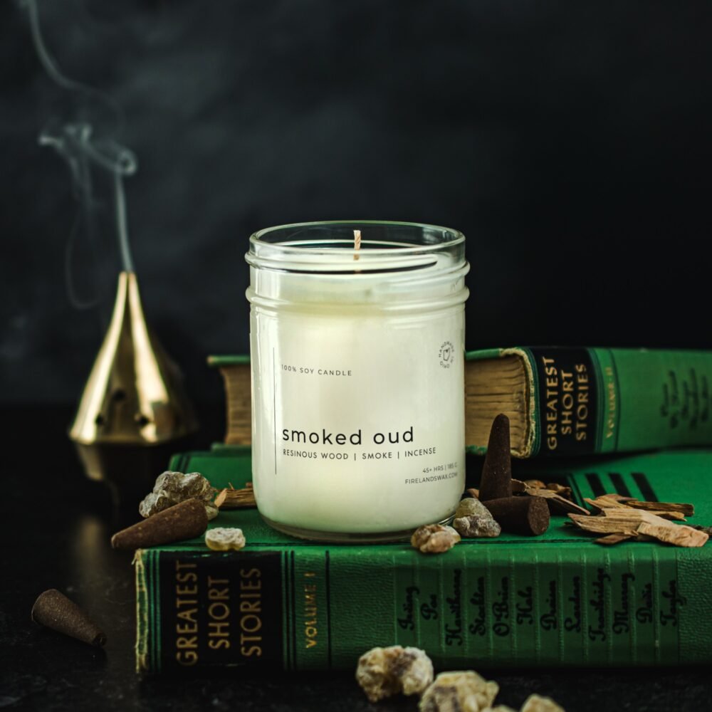 Smoked Oud Soy Candle - Image 7