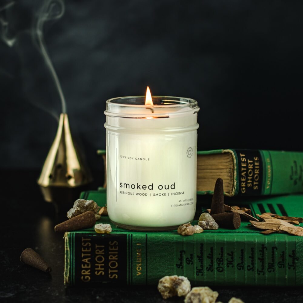 Smoked Oud Soy Candle - Image 8