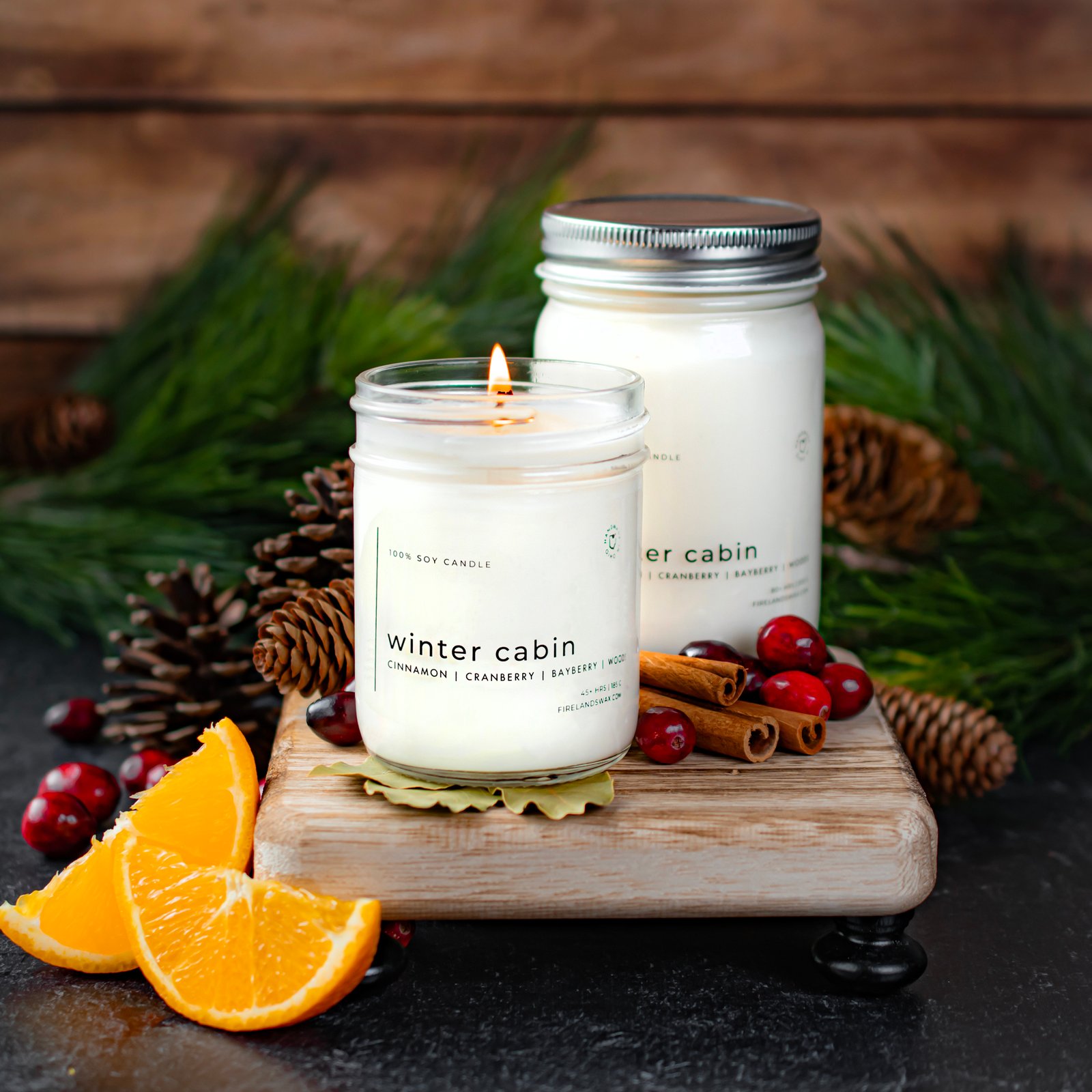 Winter Cabin Soy Candle - Image 7