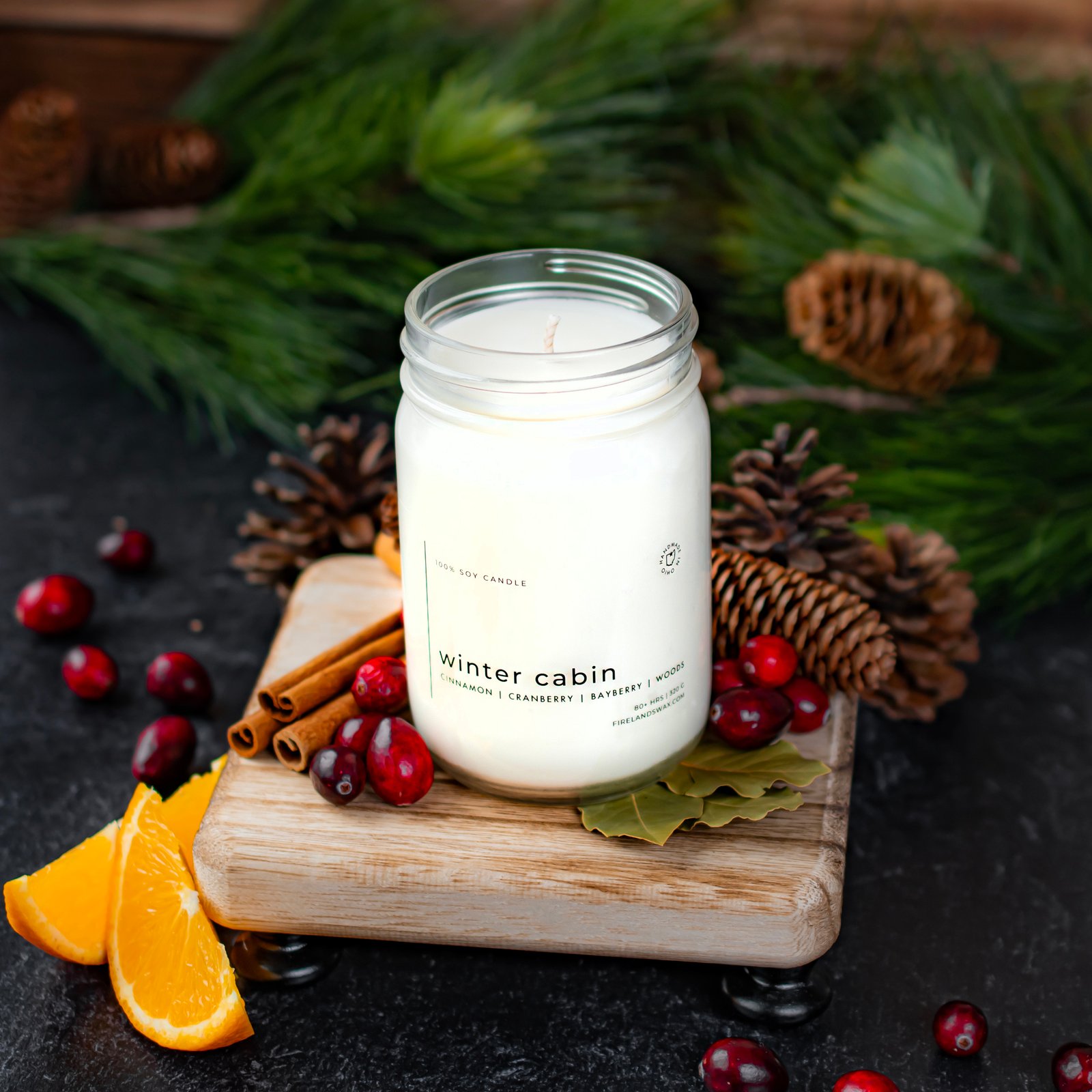 Winter Cabin Soy Candle - Image 2