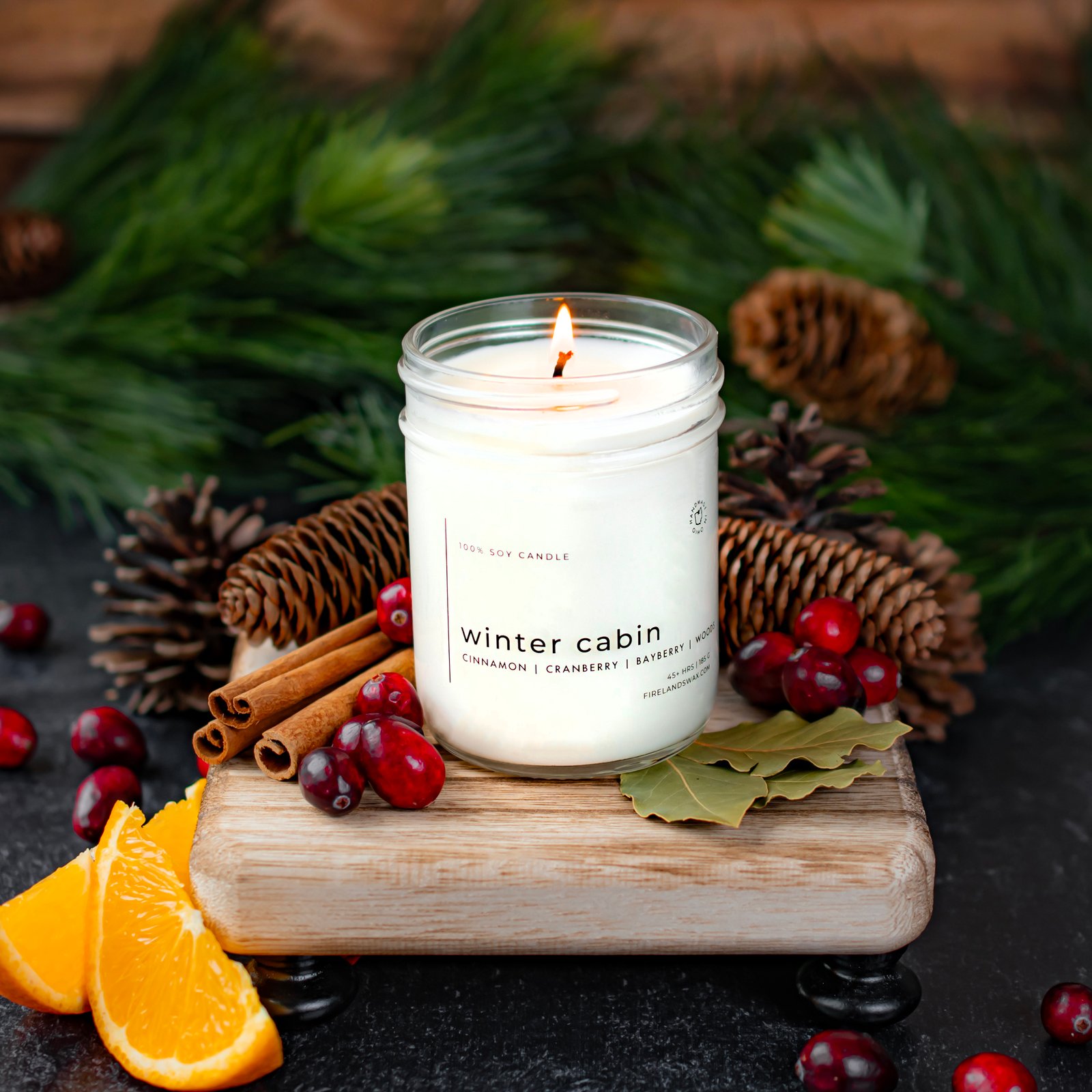 Winter Cabin Soy Candle - Image 4