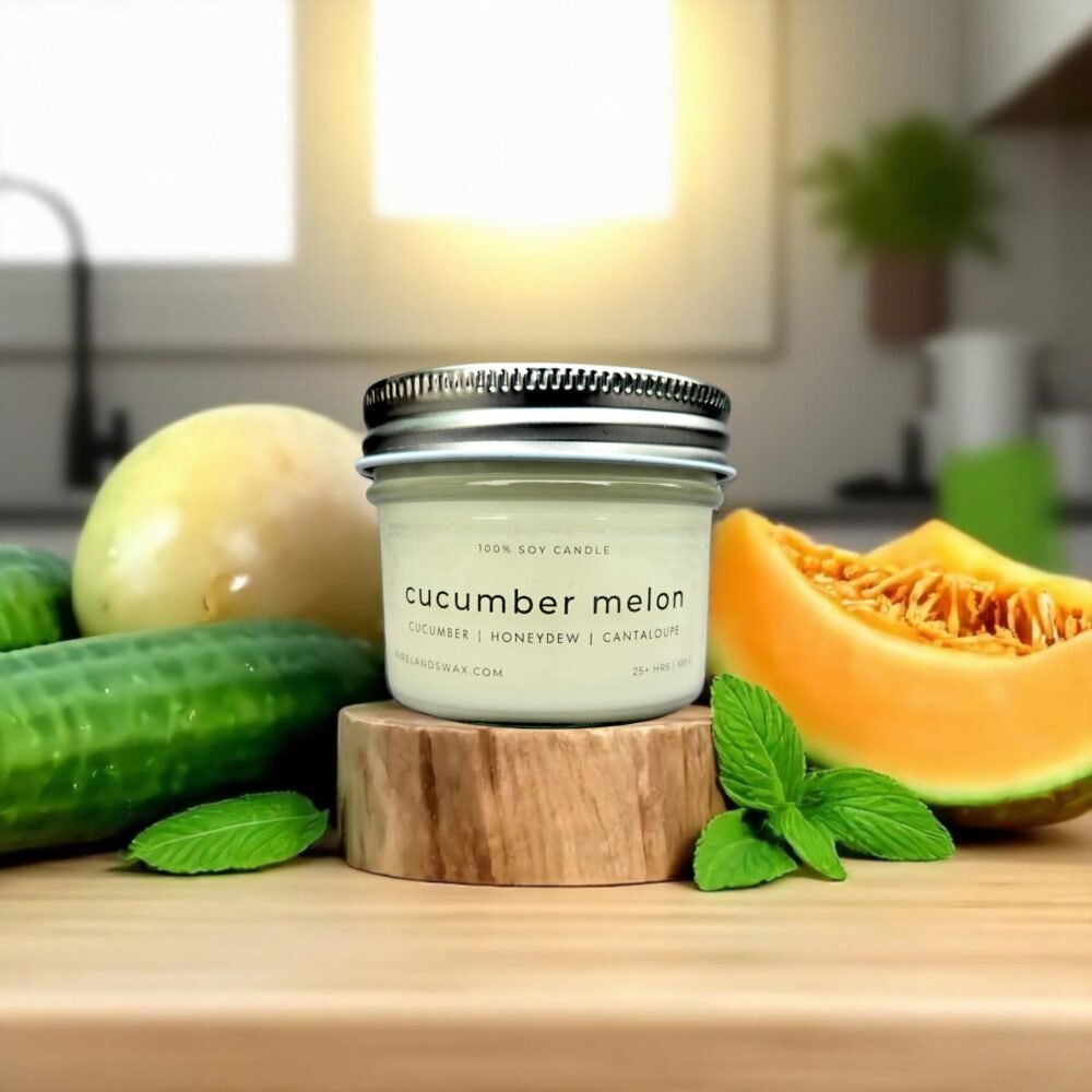 Cucumber Melon Soy Candle - Image 3