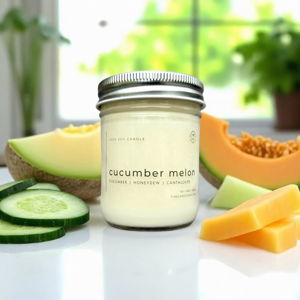 Cucumber Melon Soy Candle - Image 2