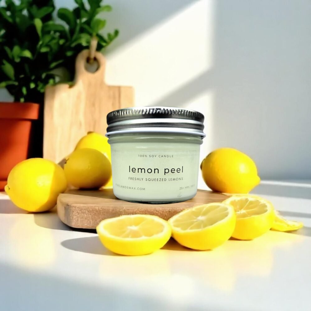 Lemon Peel Soy Candle - Image 3