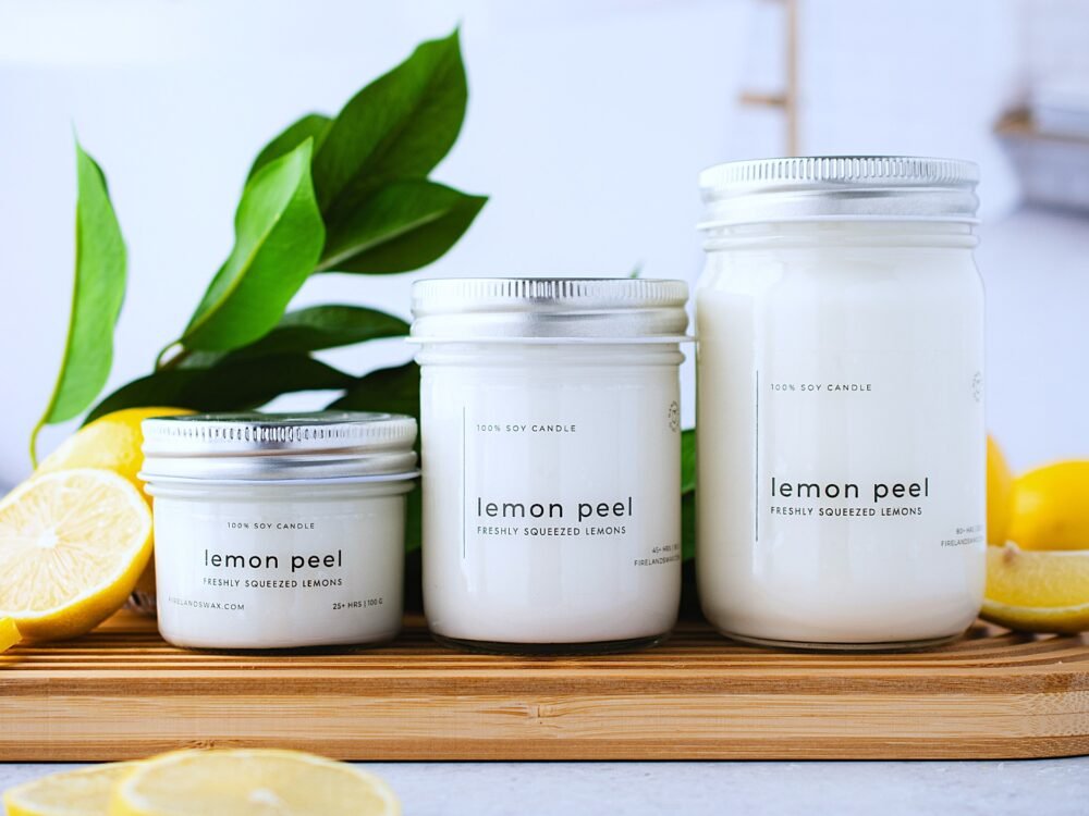 Lemon Peel Soy Candle - Image 7