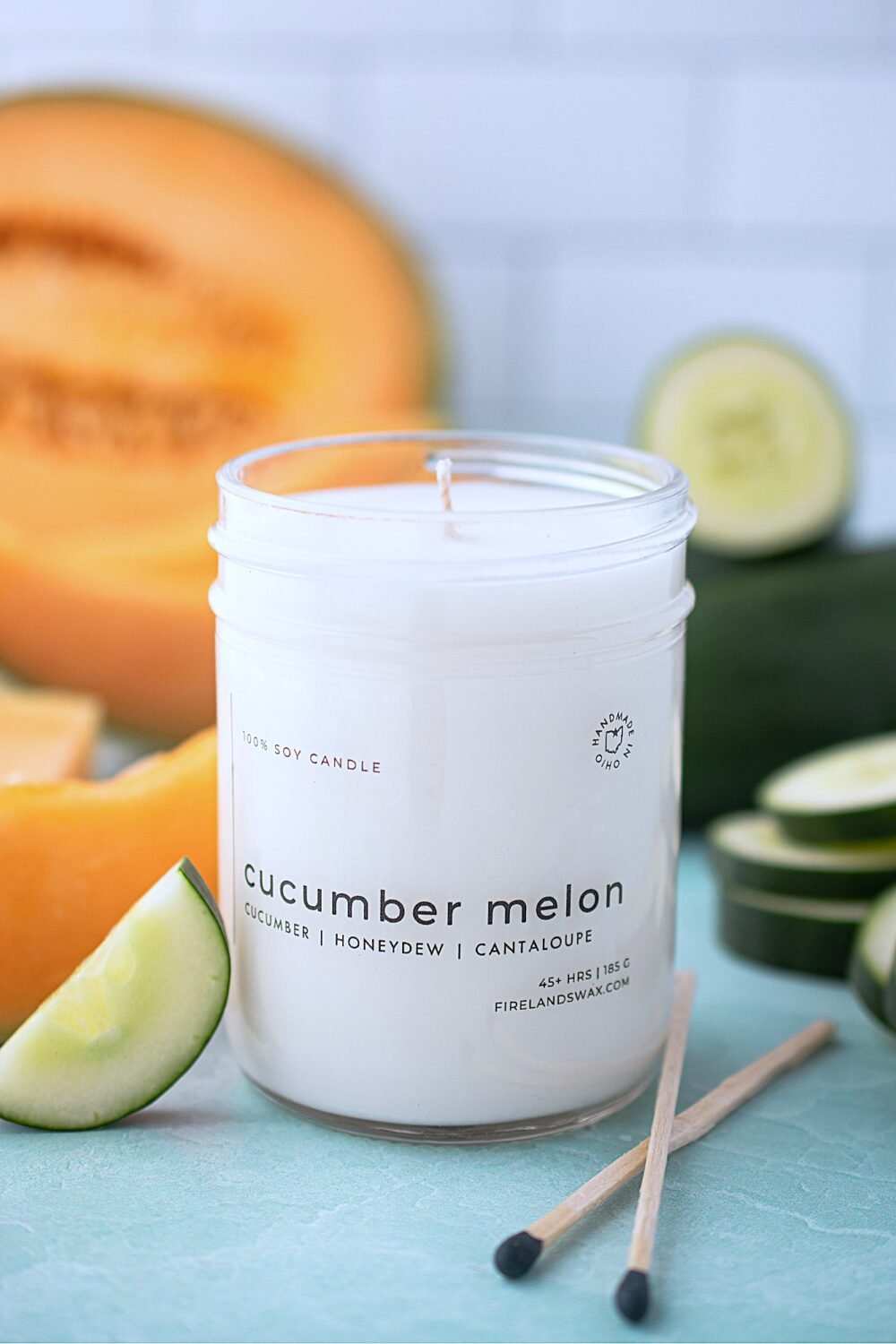 Cucumber Melon Soy Candle - Image 3
