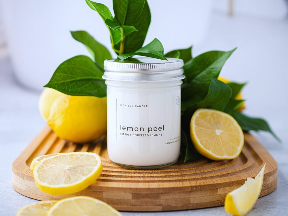 Lemon Peel Soy Candle - Image 4