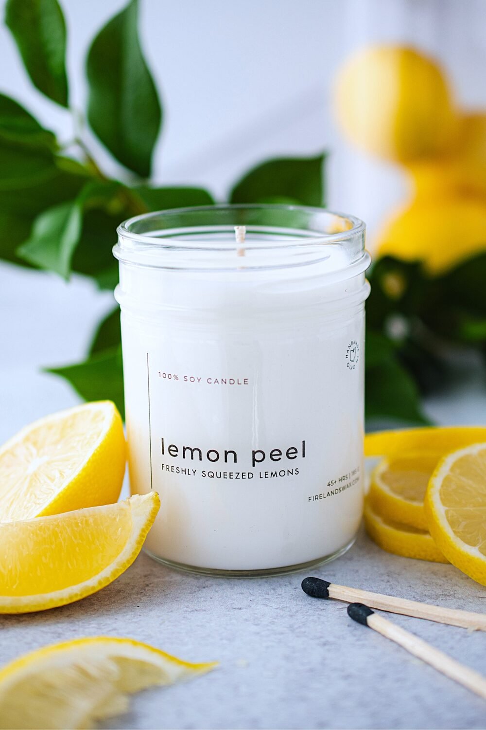 Lemon Peel Soy Candle - Image 3