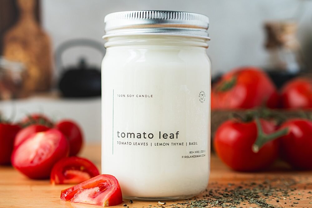 Tomato Leaf Soy Candle - Image 2
