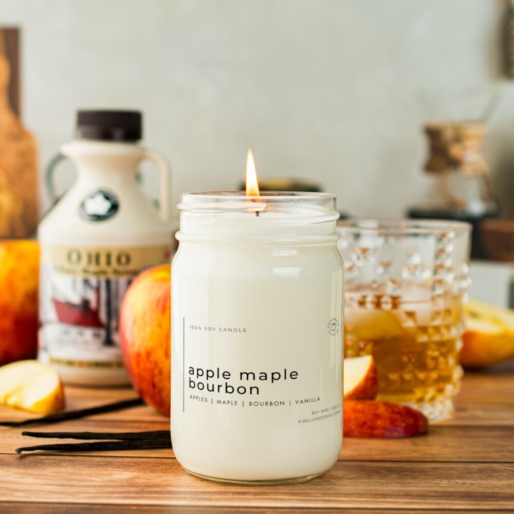 Apple Maple Bourbon Soy Candle - Image 5