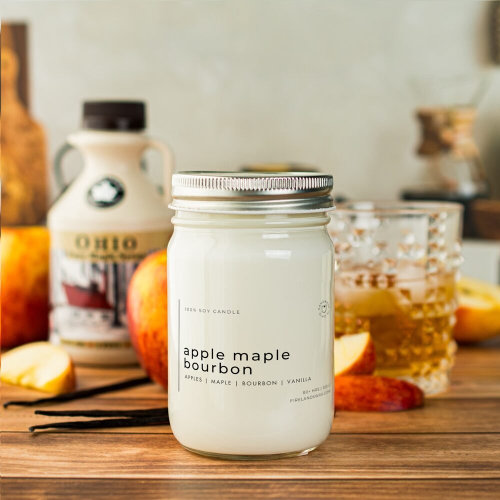 Apple Maple Bourbon Soy Candle - Image 3