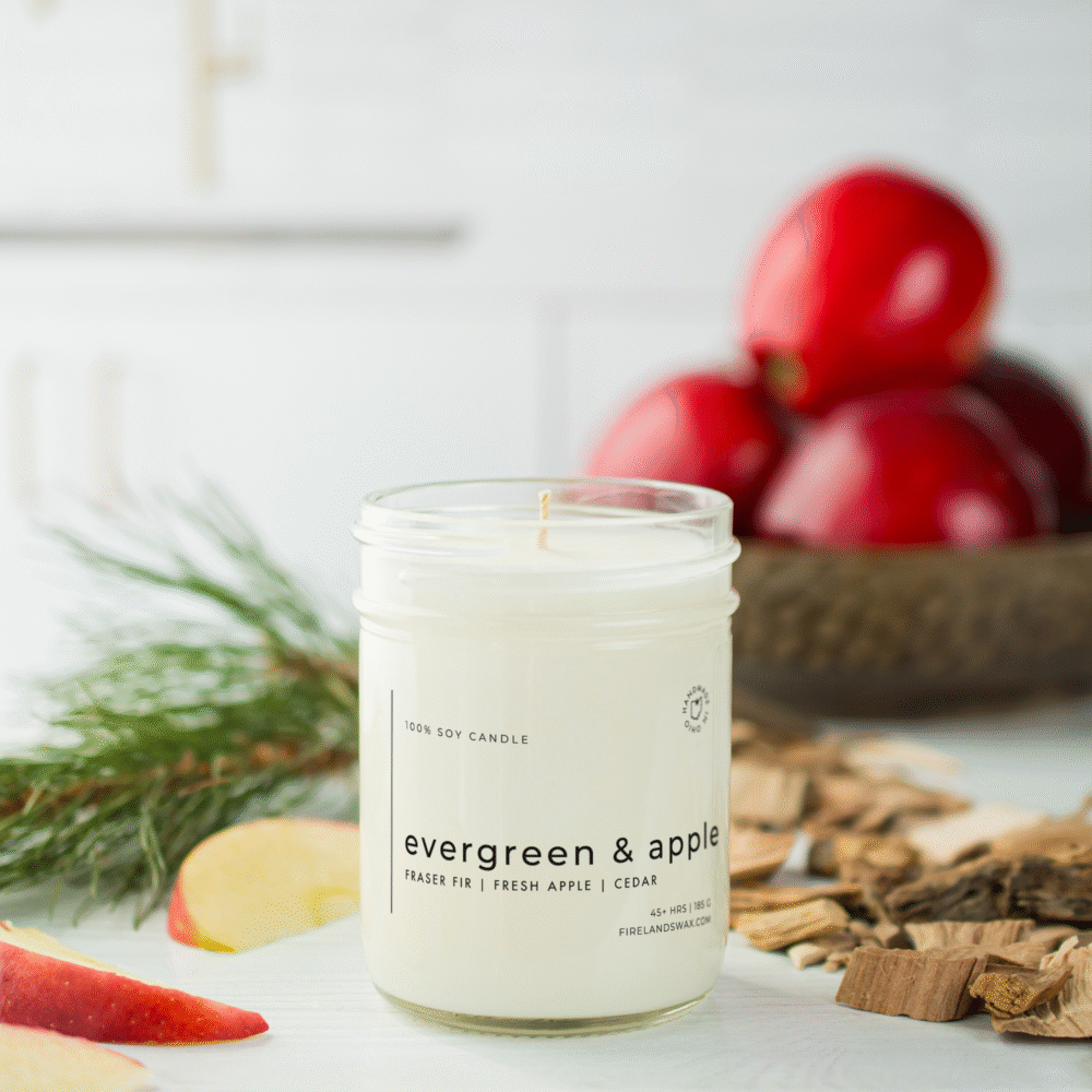 Evergreen & Apple Soy Candle - Image 7