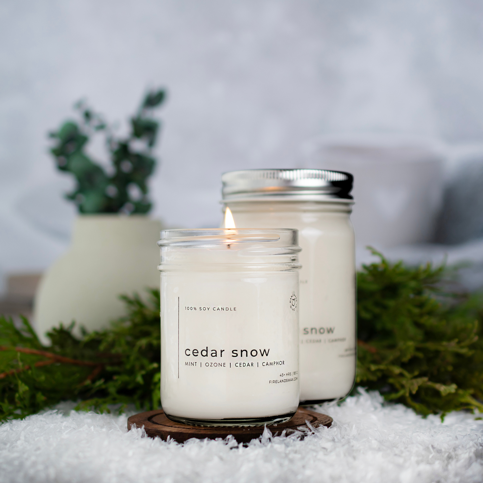 Cedar Snow Soy Candle - Image 8