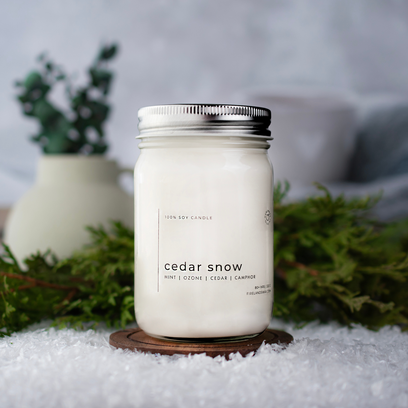 Cedar Snow Soy Candle - Image 4