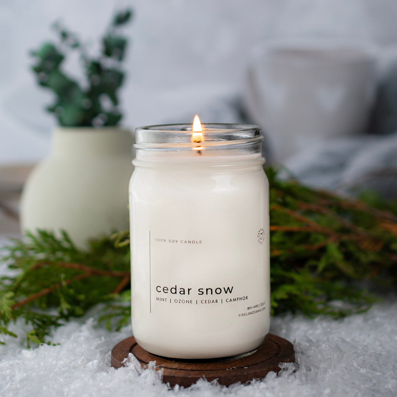Cedar Snow Soy Candle - Image 2