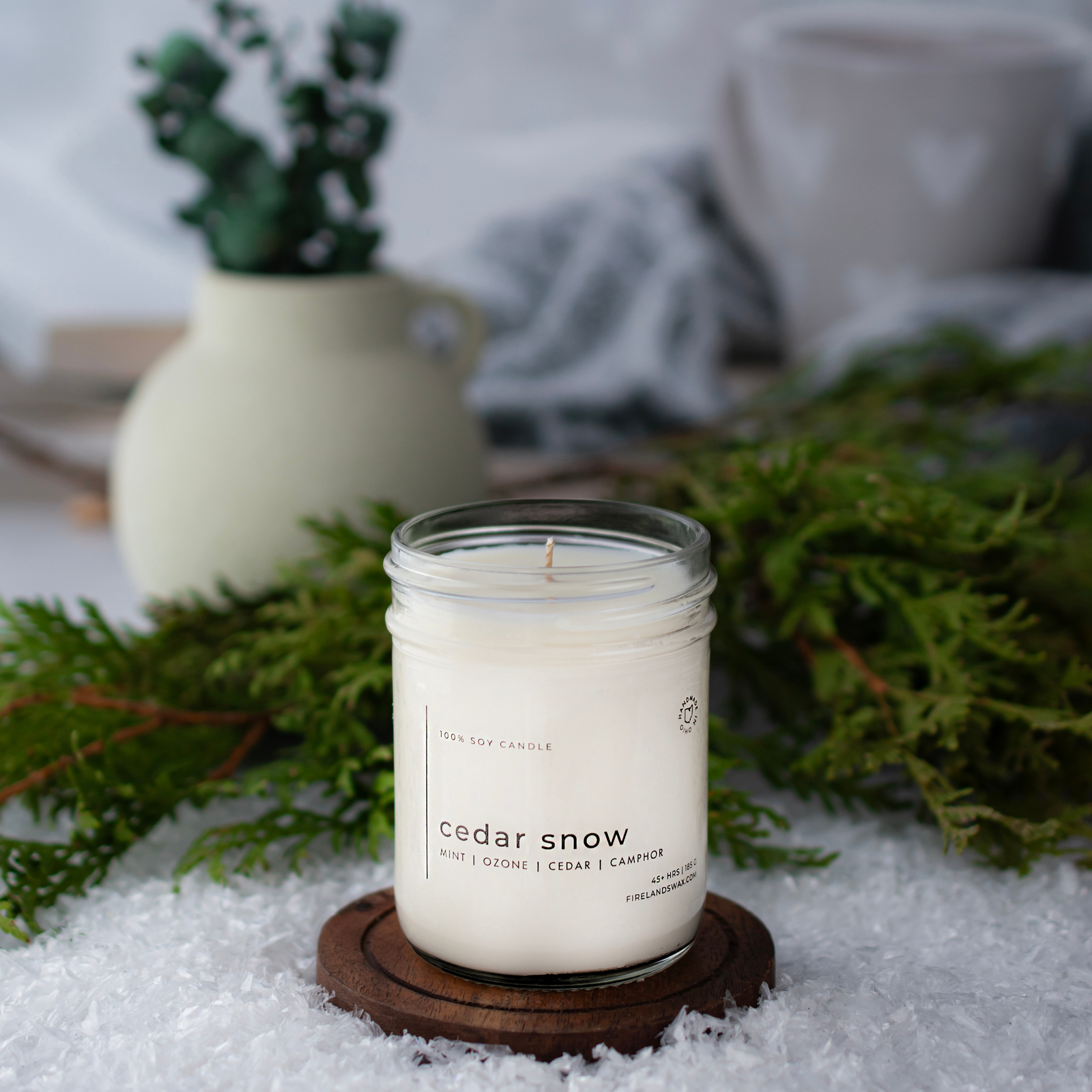 Cedar Snow Soy Candle - Image 6