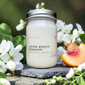 White Peach Blossom Soy Candle
