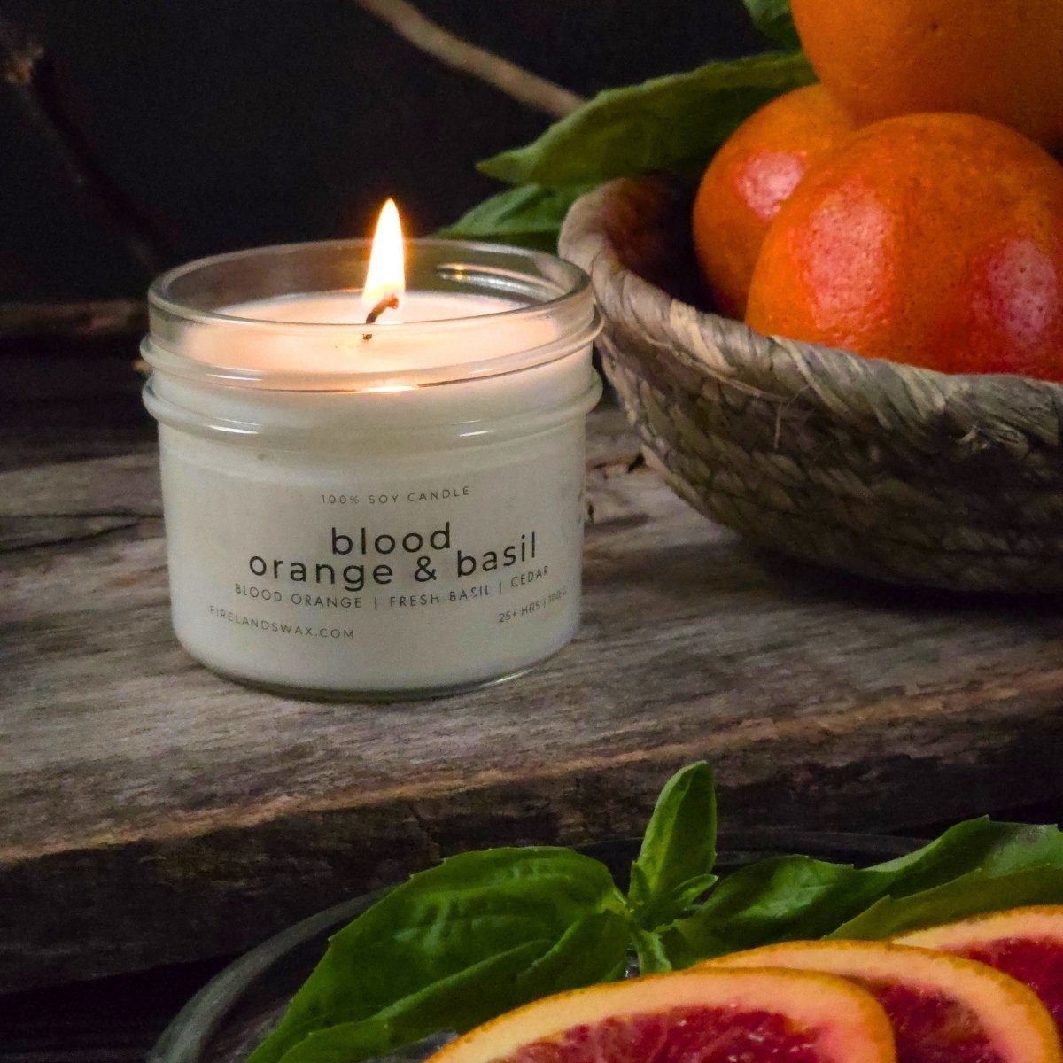 Blood Orange & Basil Soy Candle - Image 7