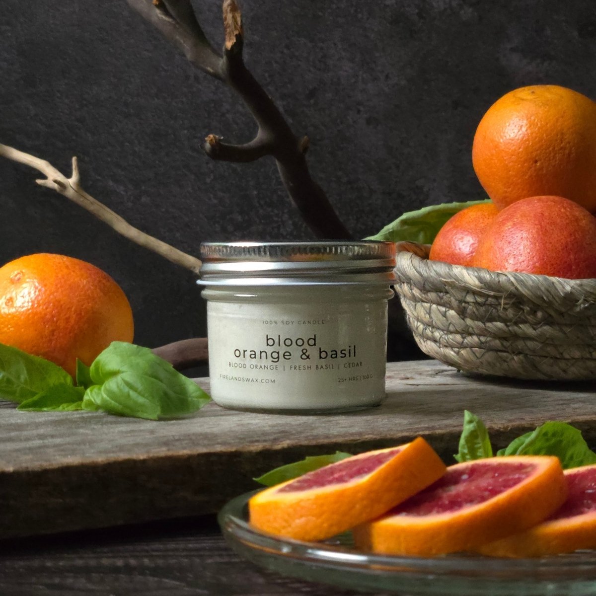 Blood Orange & Basil Soy Candle - Image 6