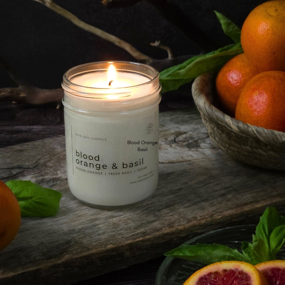 Blood Orange & Basil Soy Candle - Image 5