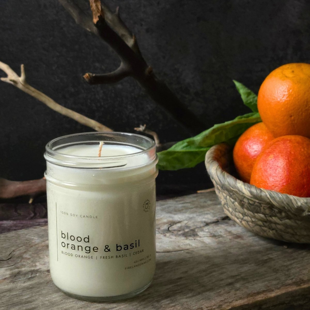 Blood Orange & Basil Soy Candle - Image 4