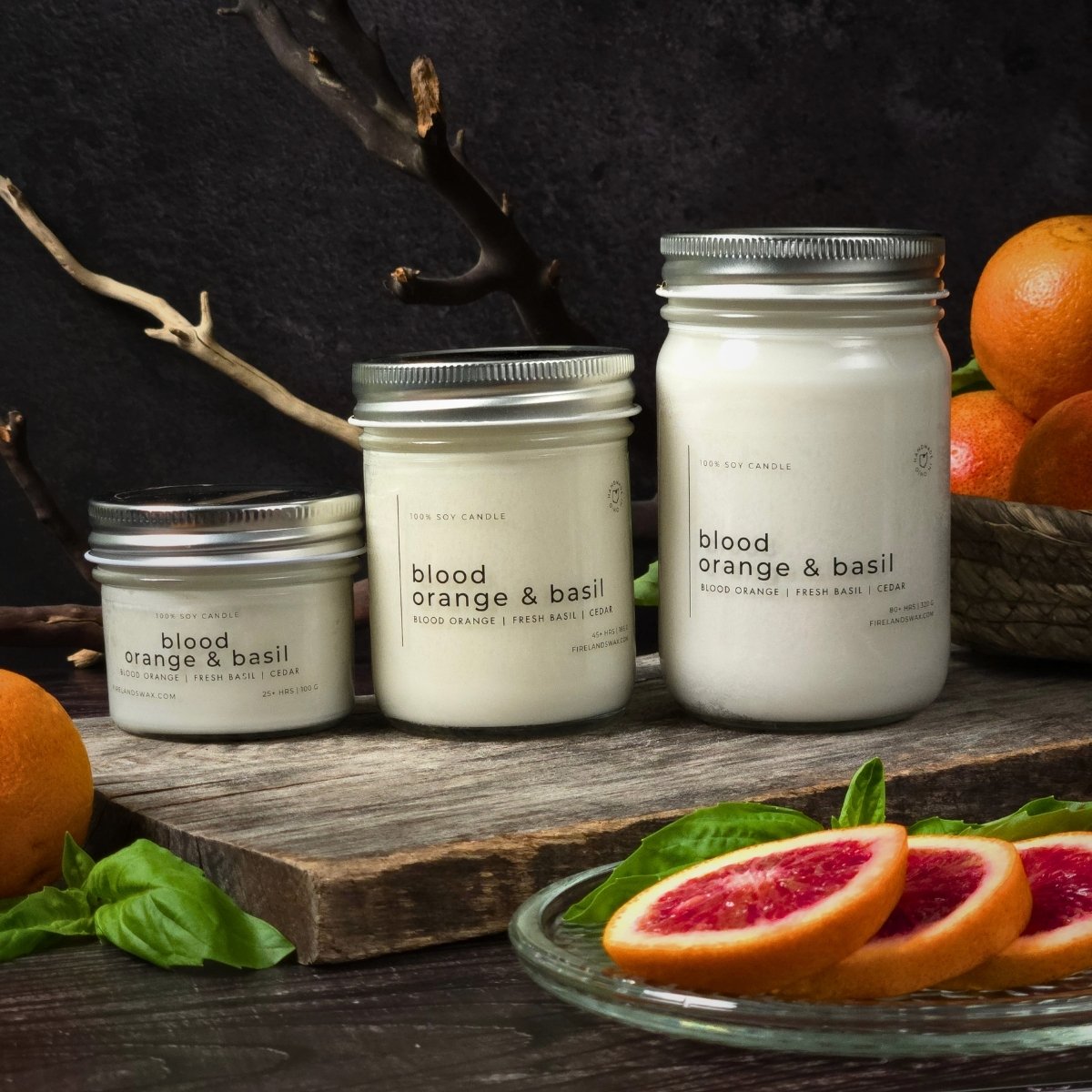 Blood Orange & Basil Soy Candle - Image 8