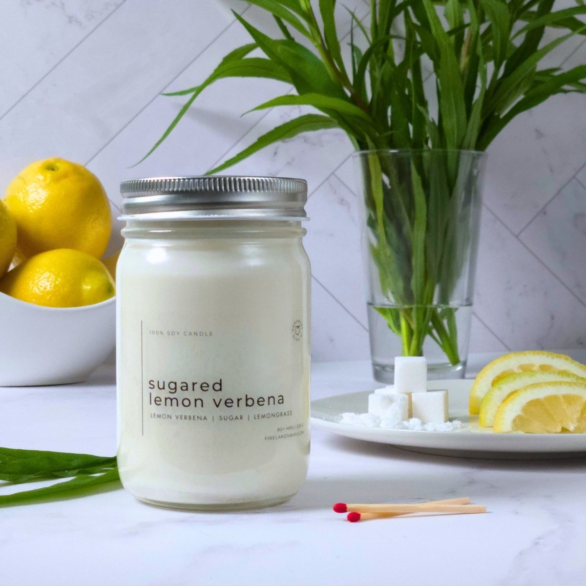 Sugared Lemon Verbena Soy Candle