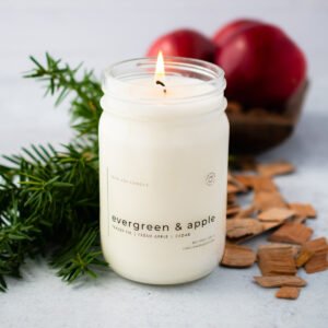 Evergreen & Apple Soy Candle
