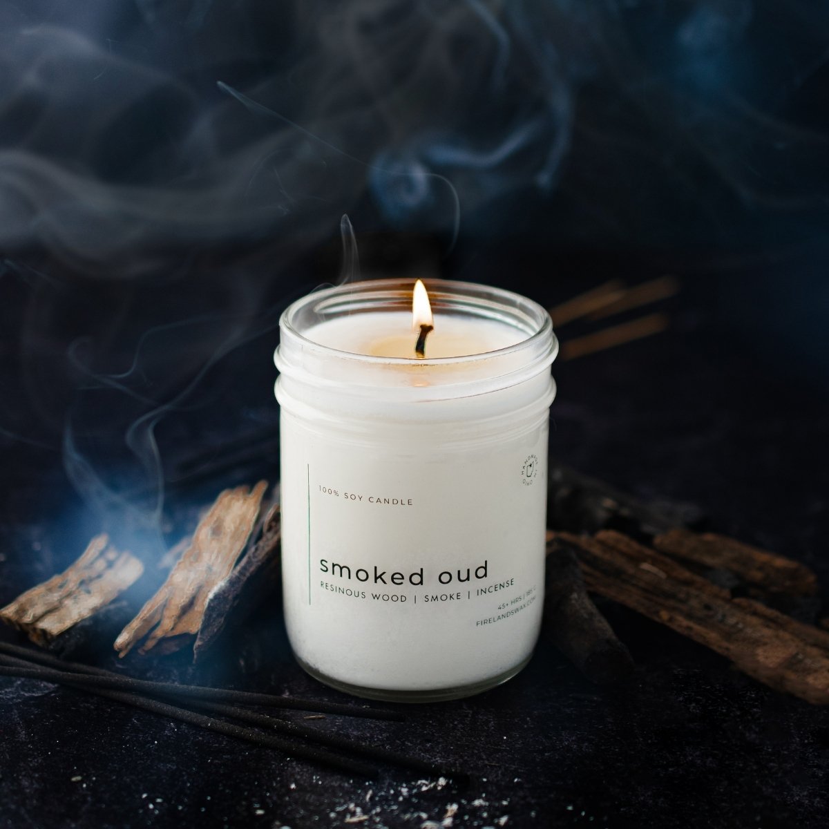 Smoked Oud Soy Candle - Image 2